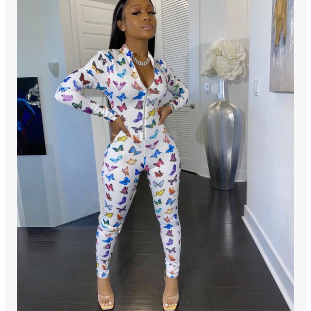 Shane Justin butterfly jumpsuit